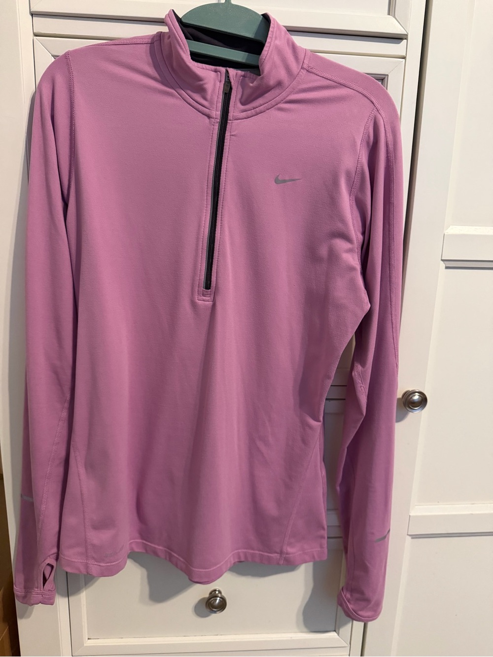 Nike Pink Dri-FIT Running Quarter-Zip Pullover